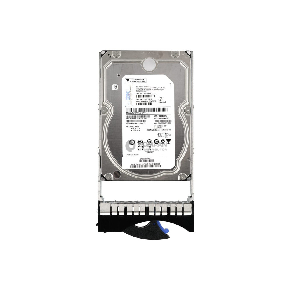 00Y2426 4TB 7.2K 6G 3.5 NL SAS LFF HOT-SWAP V3700 G1 00Y5826,00Y5909,ST4000NM0023
